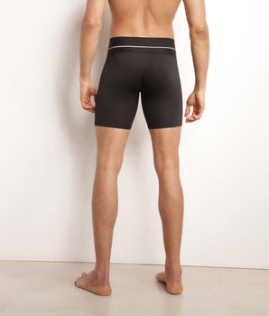 Herren-Boxershorts aus Mikrofaser und Mesh Black Dim Move