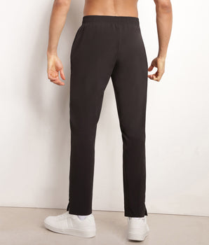 Pantalón deportivo chino para hombre en punto elástico negro Dim Move