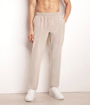 Pantalon de sport chino pour homme en jersey stretch Beige Dim Move