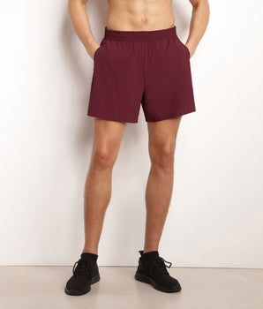 Short de sport homme en matière aérée Bordeaux Dim Move