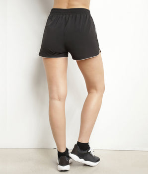 Pantalón corto deportivo de mujer de viscosa negro Dim Move