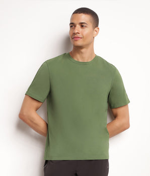 Camiseta deportiva termorreguladora de hombre verde caqui Dim Move