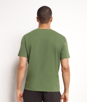 Thermoregulating men's sports T-shirt in khaki Dim Move jersey