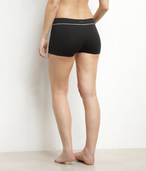 Culotte de baño de mujer de microfibra negro Dim Move