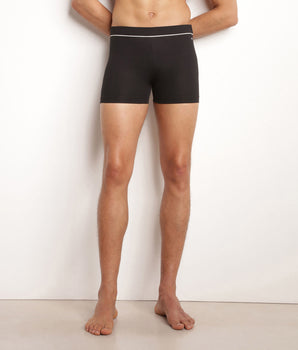 Men's swimming costume in black microfibre Dim Move