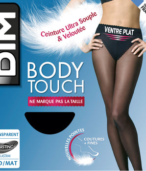 Schwarze Strumpfhose mit Bauch-weg-Effekt 20D - Body Touch