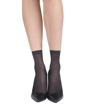 4er-Pack semi-transparente Socken 27D schwarz - EcoDIM