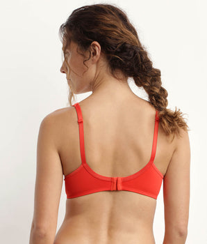 Soutien-gorge emboitant avec armatures Rouge Feu Generous Dim