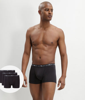 3er-Pack schwarze Boxershorts mit Logobund