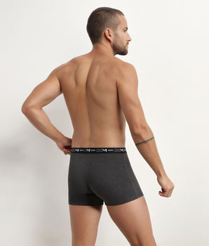 Pack de 3 bóxers de hombre Pistacho, Azul y Negro Coton Stretch de Dim