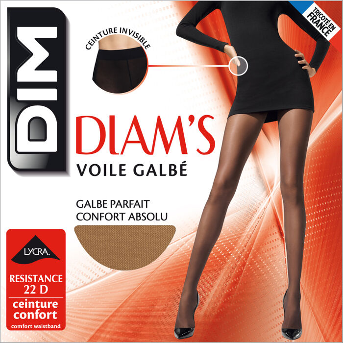 Diam's Ventre Plat 67 blackout tummy slimming tights in black
