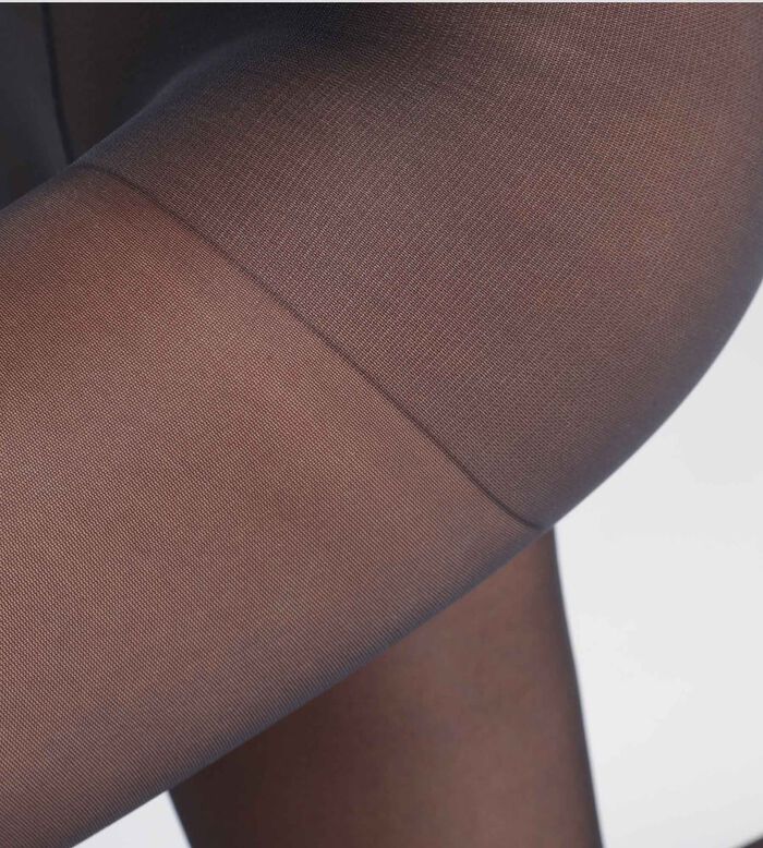 Opaque 50 denier black tights made from recycled yarns Dim Good