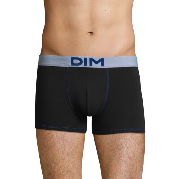 Men's stretch cotton trunks in Black and Sky Blue Color Mix