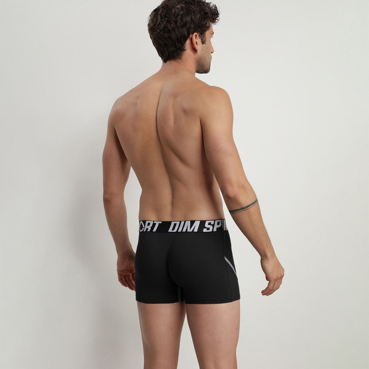 Pack of 3 men s Black Dim Sport active thermo regulating cotton boxers