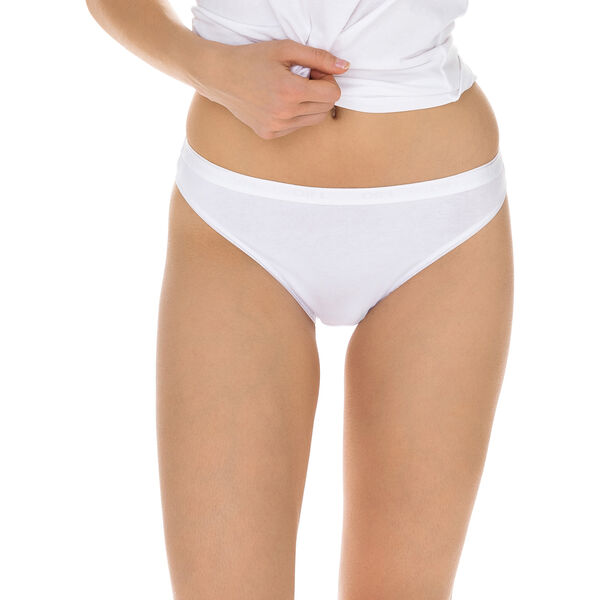Pack of 2 pairs of Coton Plus Féminine high rise bikini knickers