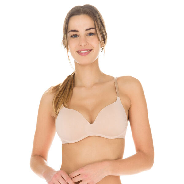 Invisi Fit push-up bra in barely beige