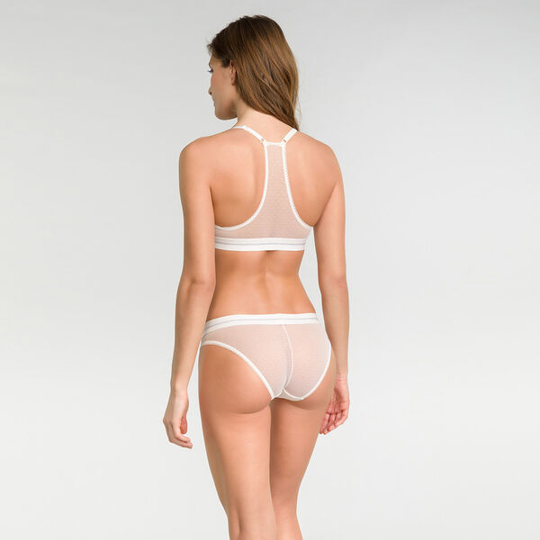 White lace tanga briefs - MISS TOP