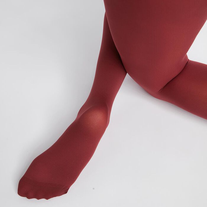 Style 50 velvety intense red opaque tights