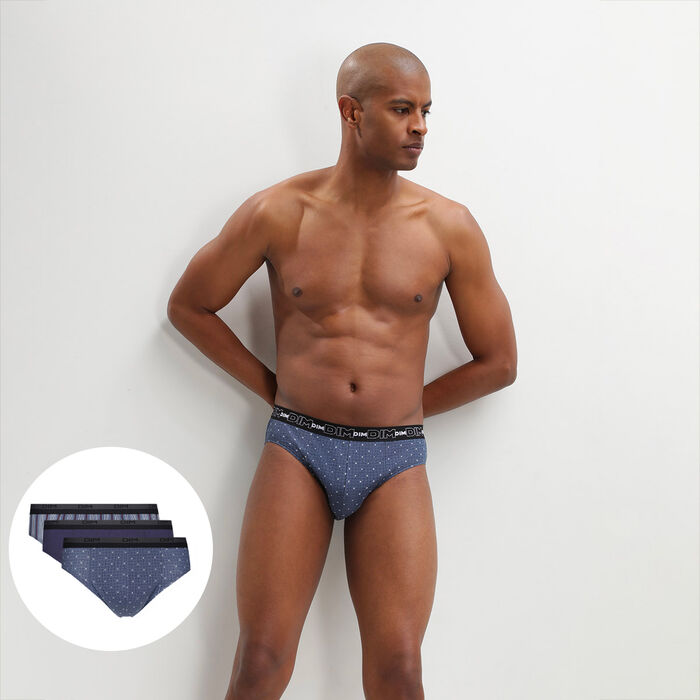 Pack of 2 men's Black Dim Originals stretch cotton boxer shorts with retro  waistband