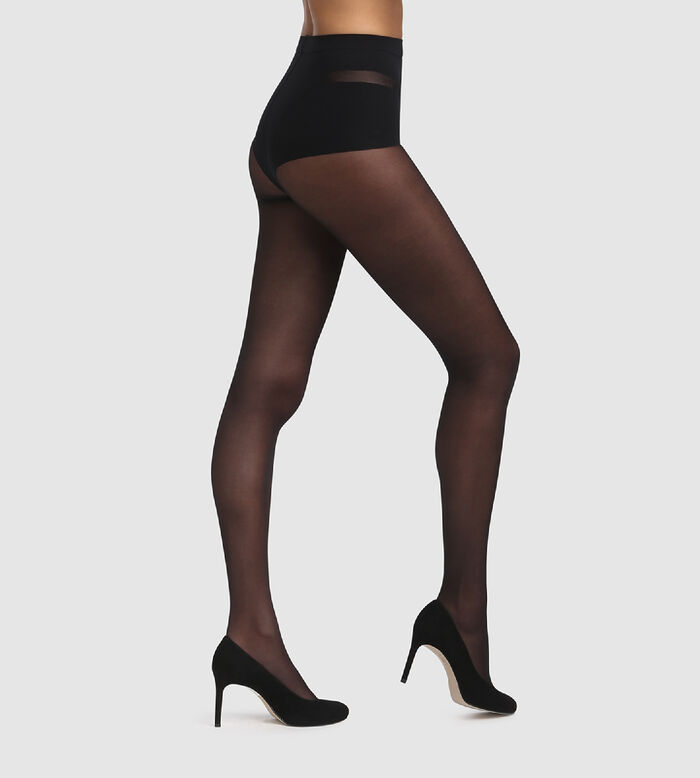 Shop Recycled Fleece Lined Tights in Black