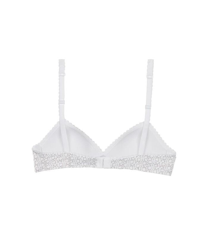 Buy online Solid White Hosiery Bra from lingerie for Women by