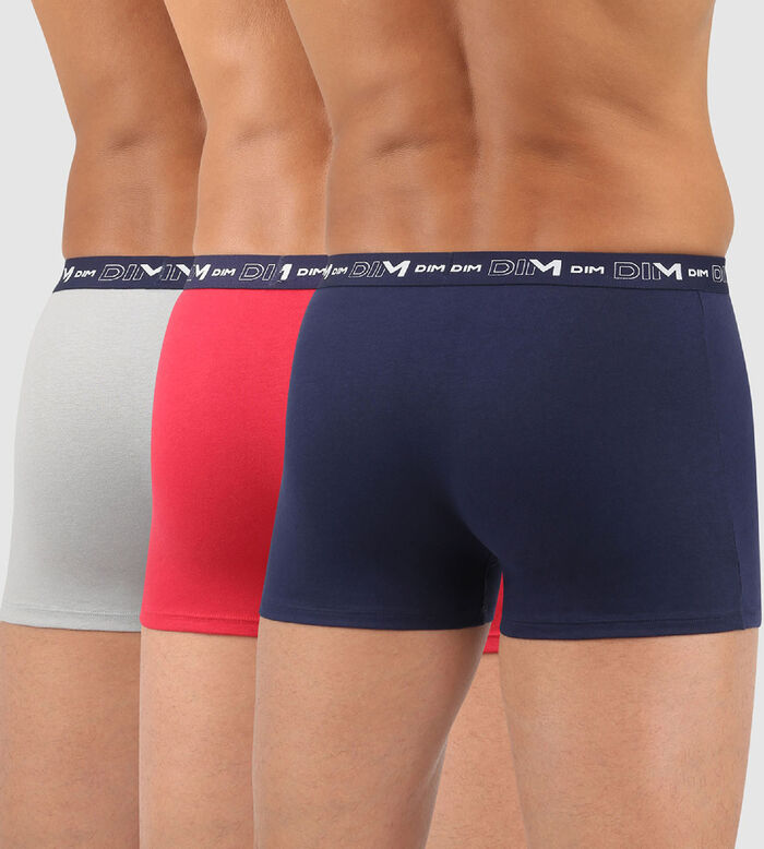 Pack of 2 Blue and Red Cotton Stretch Boxers for Men