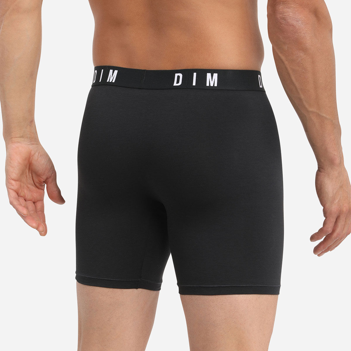 Black long trunks in modal and cotton DIM Originals