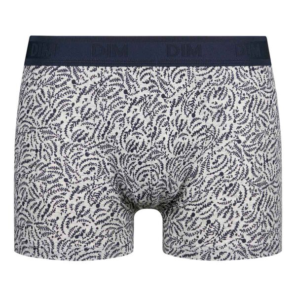 Dim Fancy men's grey stretch cotton boxer with small flowers