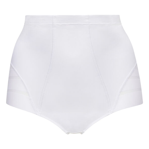 Pack of 2 pairs of Coton Plus Féminine high rise bikini knickers in white