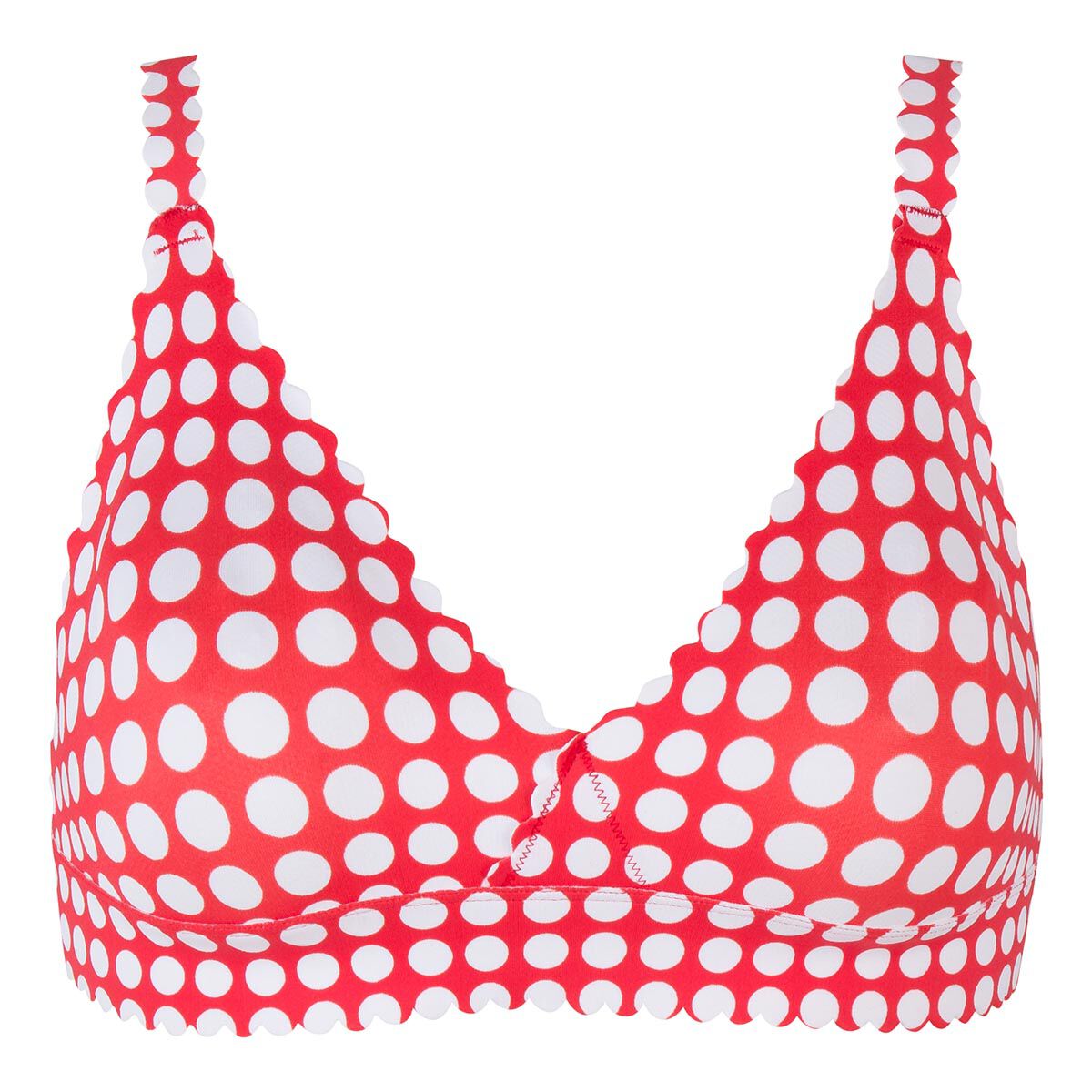 red triangle bra