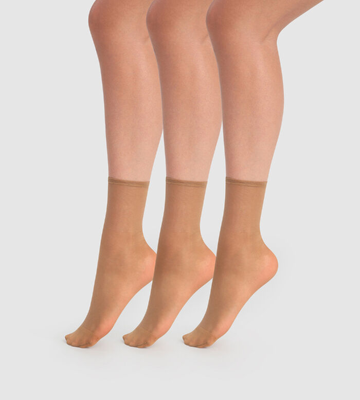Women's Nylon Ankle Length Transparent Socks - Pack Of 4 Pairs