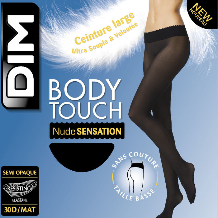 Black DIM Signature Semi-Opaque Douceur 40 velour tights
