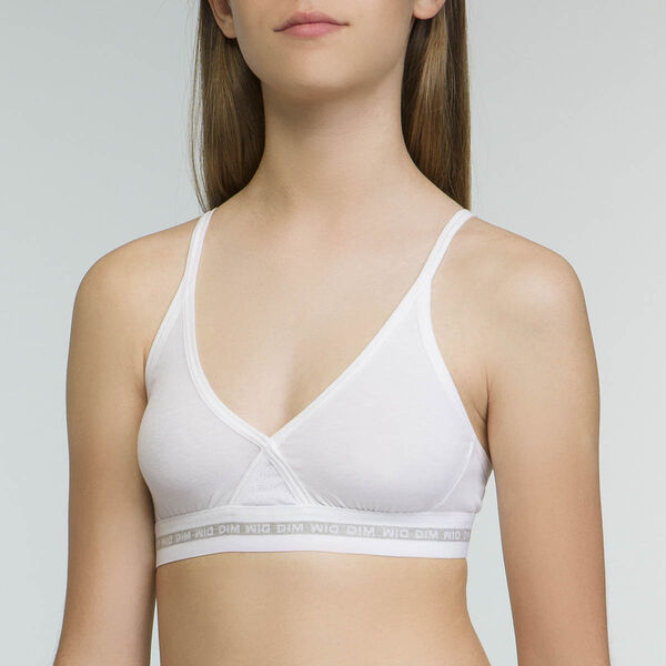 White 100% Cotton Sports Bras for Women for sale