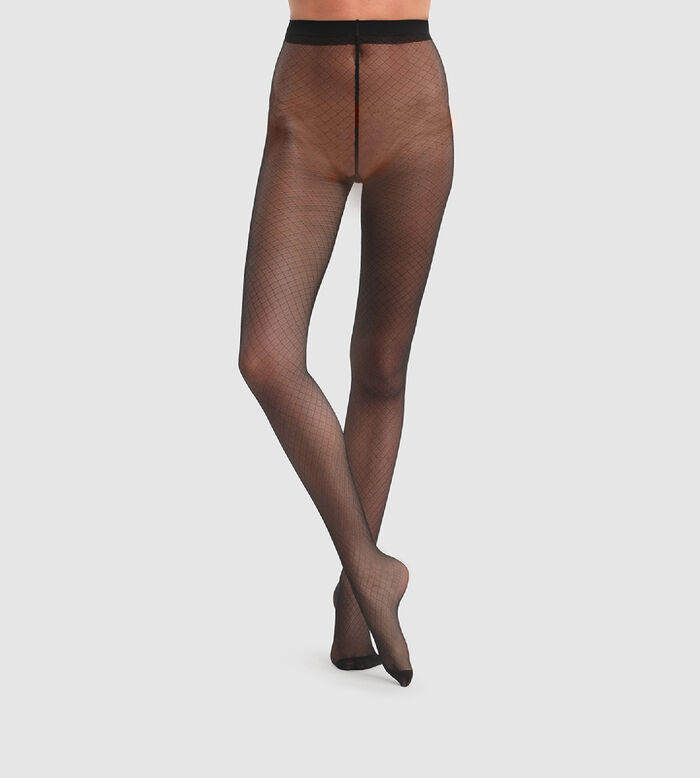 Black Sexy Noeud Dentelle 20 transparent tights with bow