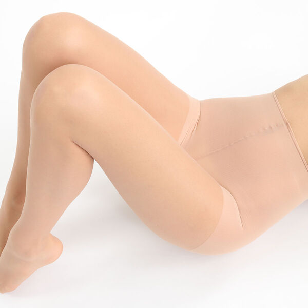 Sublim BB Cream Effect sheer voile tights in shiny beige 16D