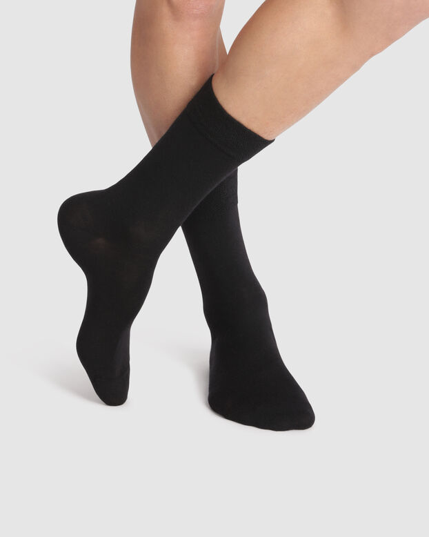  6 pares de calcetines negros sólidos para hombre, calcetines  largos de algodón multipack para hombre, calcetines de compresión de  invierno para correr, Negro - : Ropa, Zapatos y Joyería