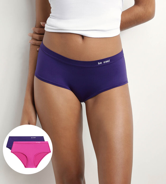 Mottled peachy pink brief for Girl - Dim Sport