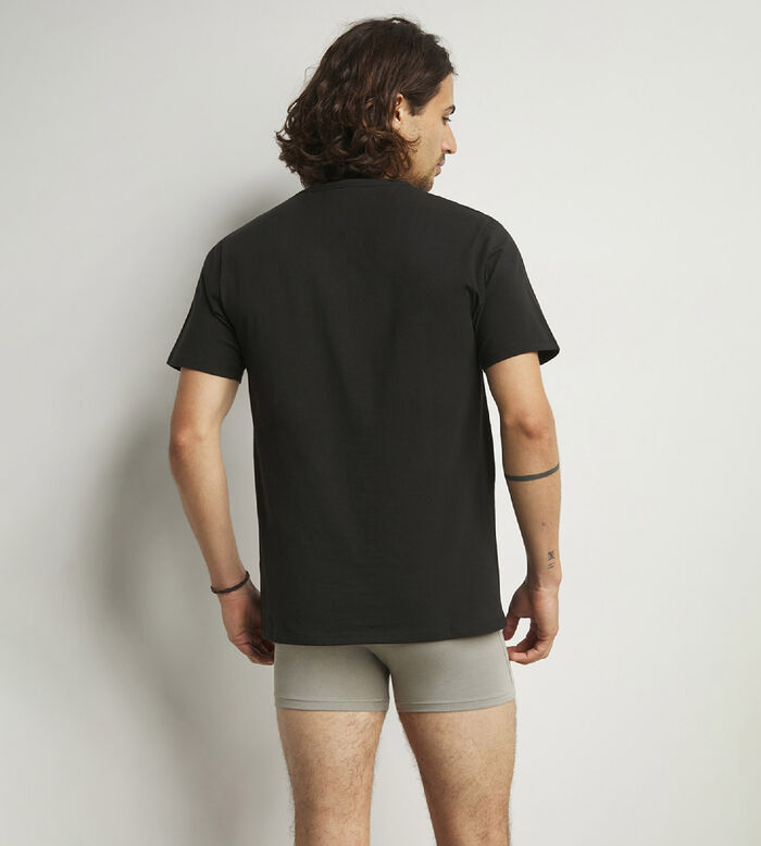 DIM T-Shirt Homme Col V EcoDIM Confort 100% Coton x3, Blanc, M : :  Mode