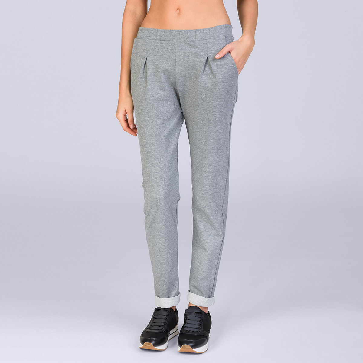 womens grey marl joggers