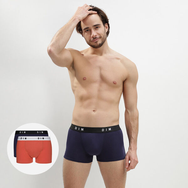 Stay and Fit Pack of 2 men's olive-green stretch cotton boxers