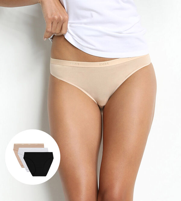 Pack of 3 Women Cotton Stretch Underwear Mid Rise Briefs Knickers Ladies  Sexy Low Waist Panties
