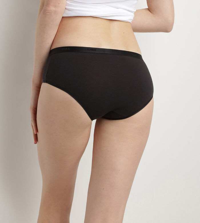 Dip Invisible Line Hipster Women's Underwear - Black / Pink, L