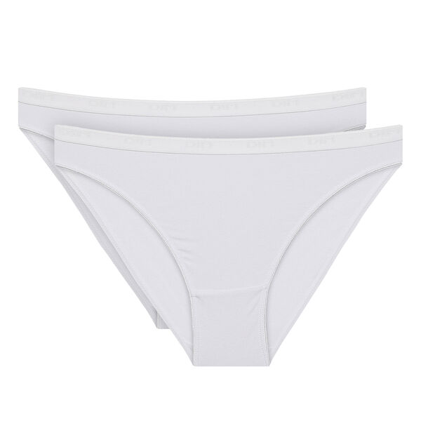 Pack of 2 washable menstrual bikini panties in organic organic
