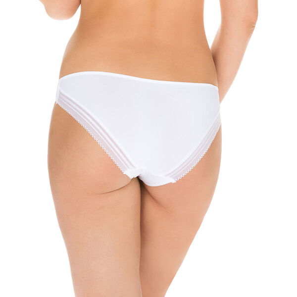 Pack of 3 pairs of Les Pockets Coton knickers in white/nude/black