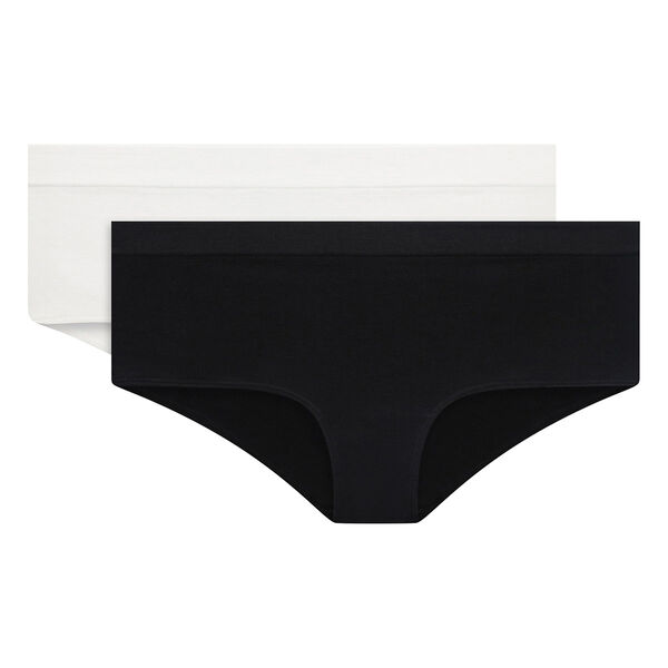 2 pack black and white shorties - Les Pockets