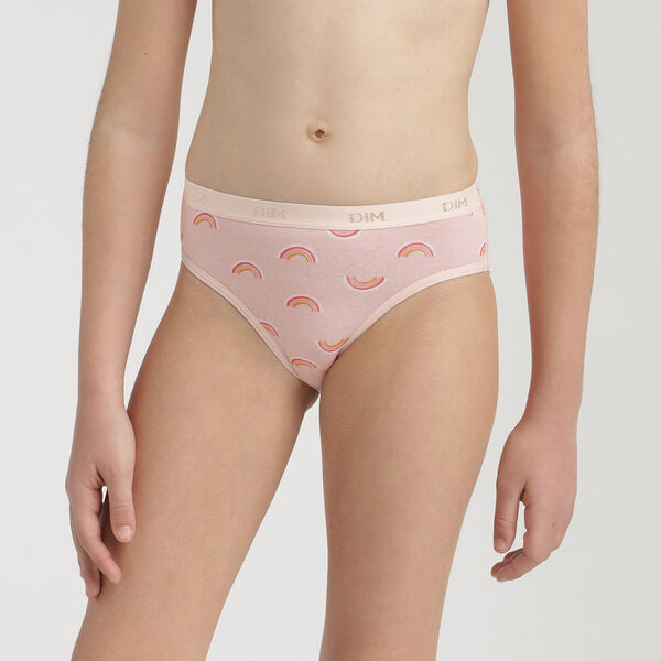 DIM Girls' Slip LES Pockets Underwear, for/BLC/RSE, 8 (Pack of 3