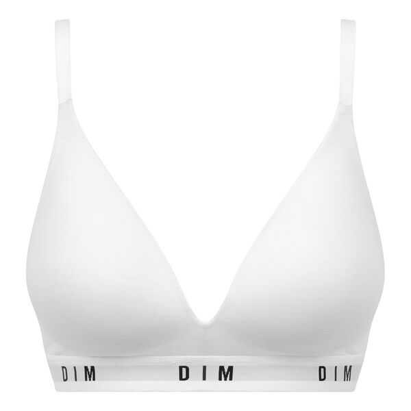 White DIM Originals modal cotton non-wired triangle bra