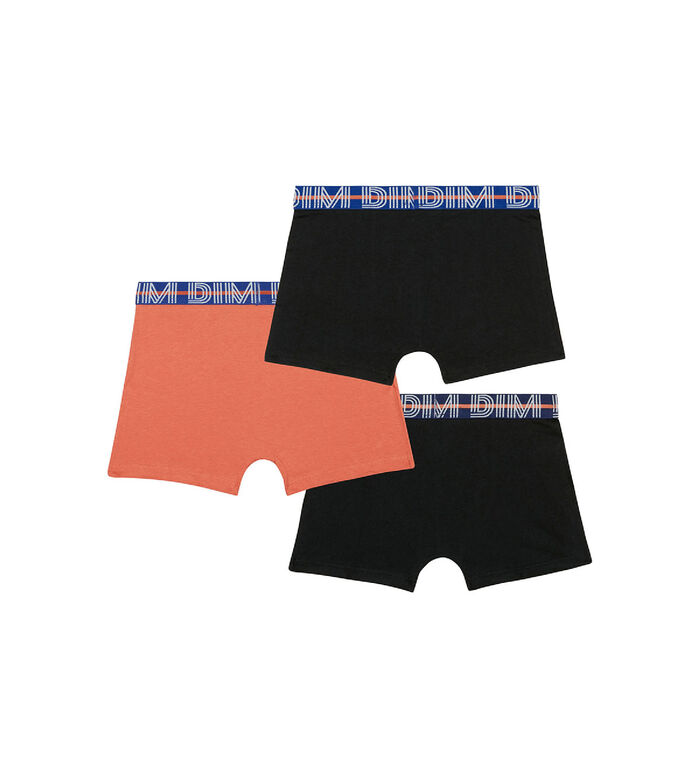 Nike cotton stretch 3 pack boxer briefs in orange/khaki/black