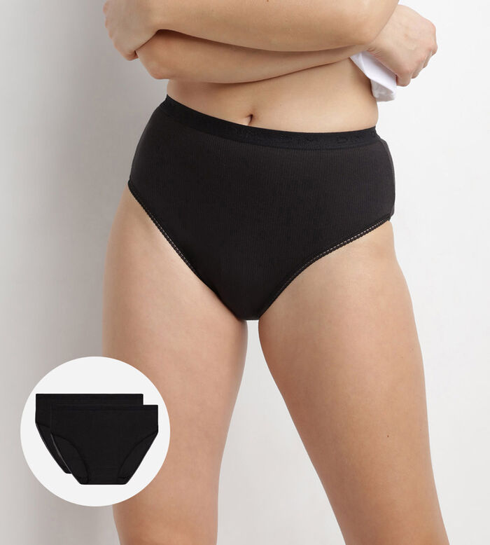 Sexy Fashion X2 Knickers/Panties and Other Botto Women Black/White - EU  44/46 - Knickers/Panties Underwear
