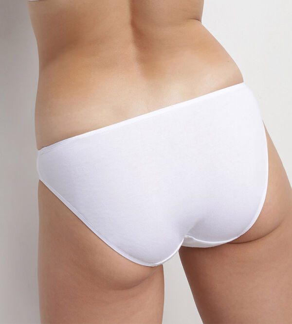 Women's Cotton Bikini Underwear In Classic White - Lake Jane Studio